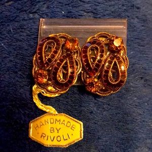 Vintage Rivoli earrings.